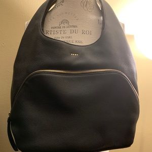 DKNY black leather purse.